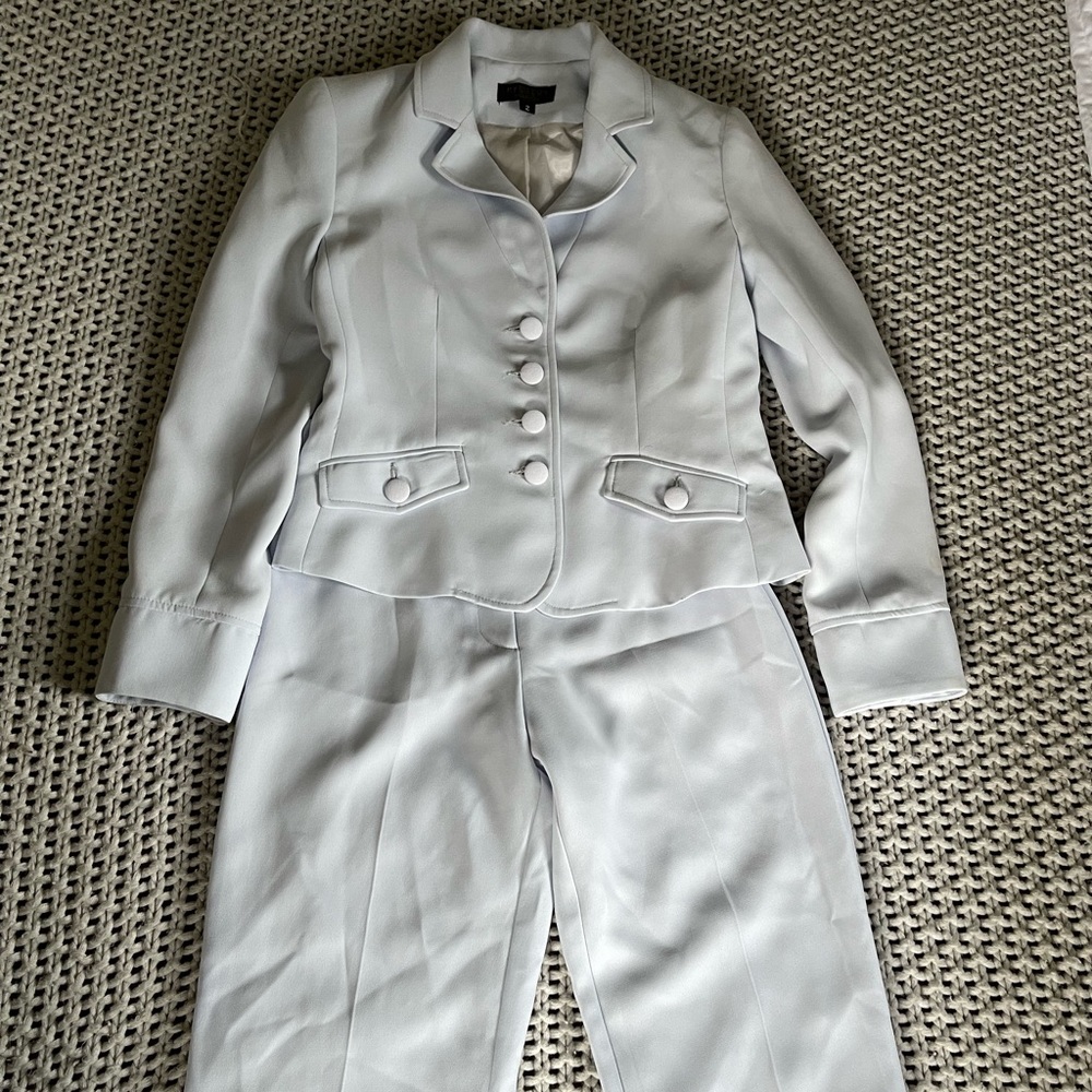 Baby blue suit